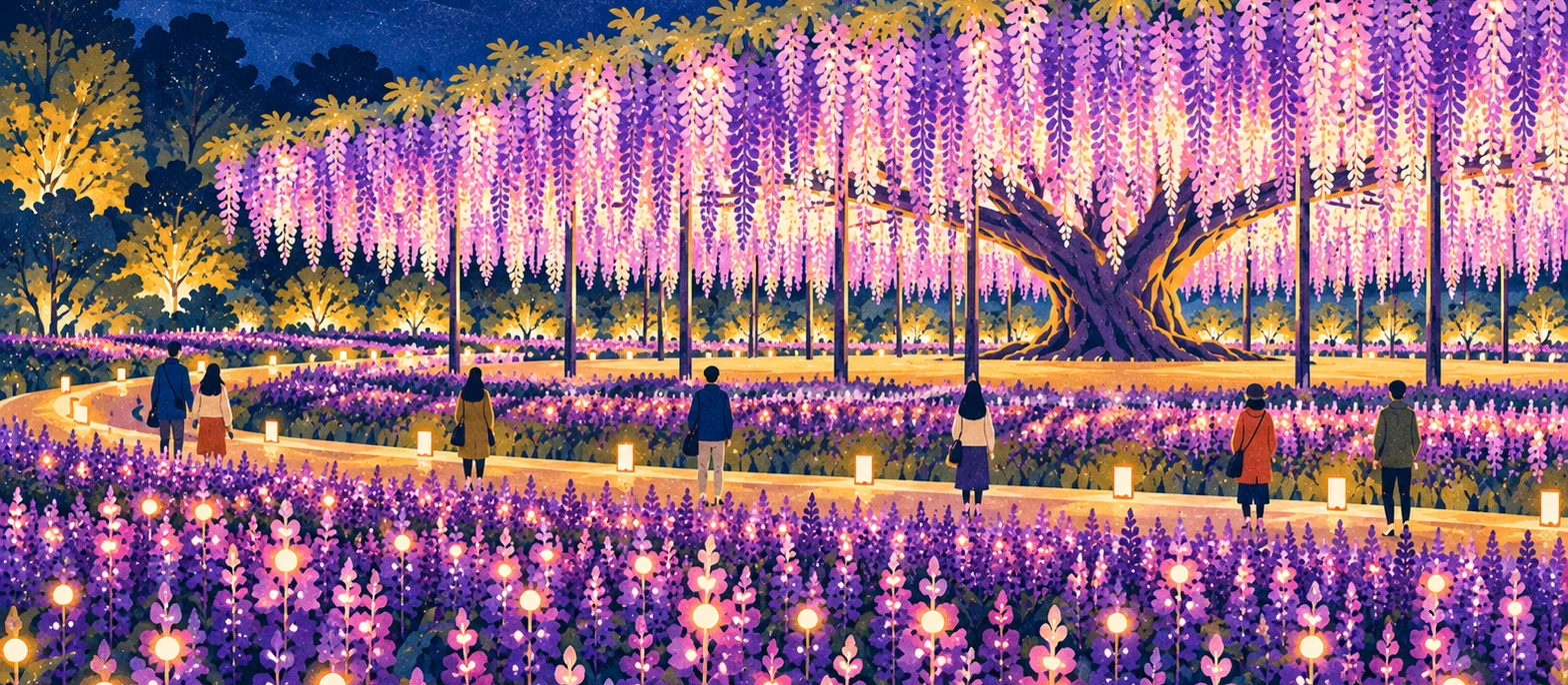 あしかがフラワーパーク 光の花の庭 2026