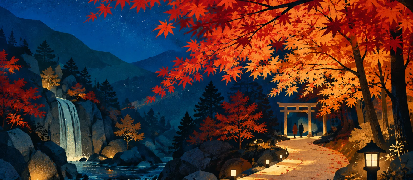 中野もみじ山 紅葉ライトアップ 2026
