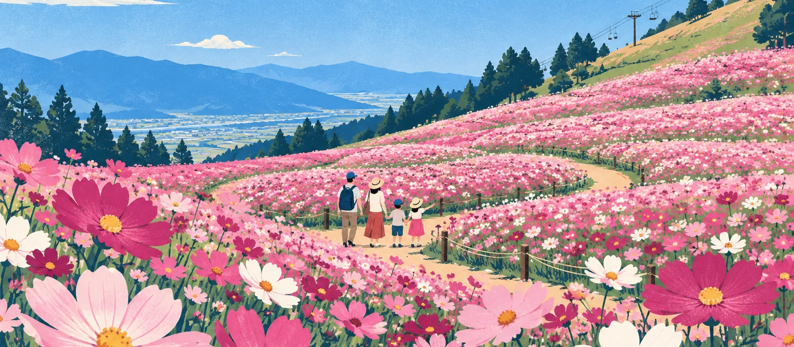 となみ夢の平コスモスウォッチング