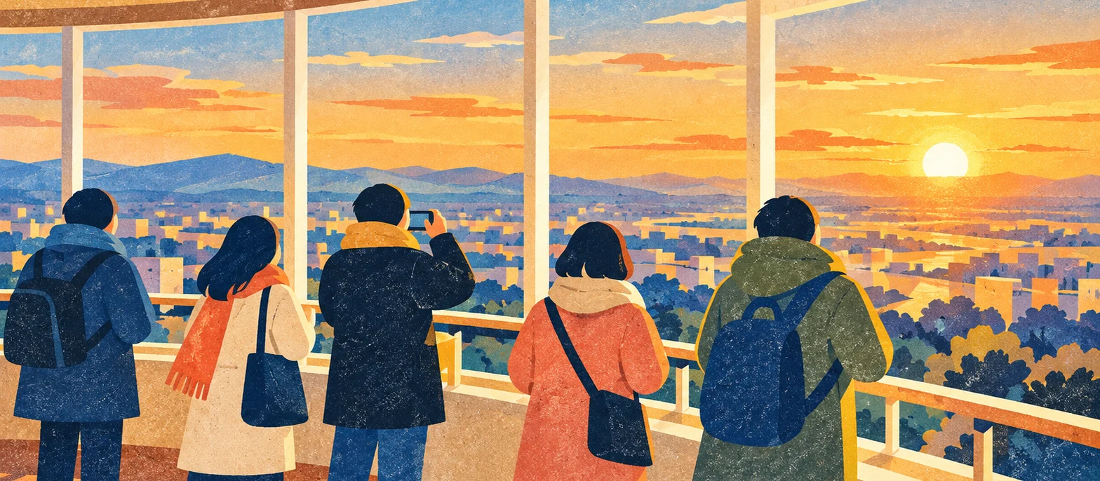 ツインアーチ138で迎える初日の出 2027
