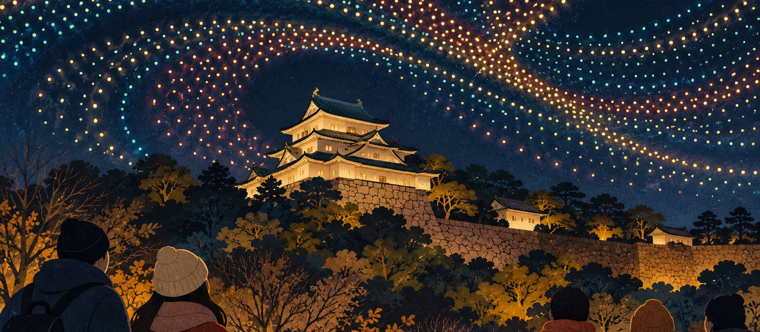 和歌山城ドローンショー「WAKAYAMA LIGHTS 2026」