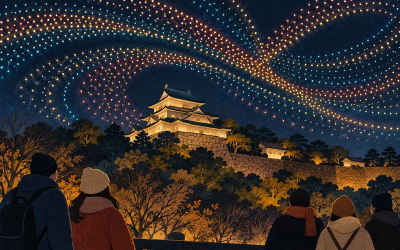 和歌山城ドローンショー「WAKAYAMA LIGHTS 2026」