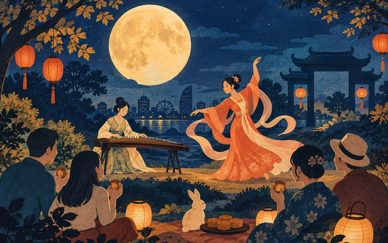 横浜中華街 中秋節 お月見鑑賞会
